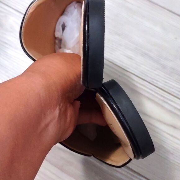 (1-3151) EasySmile Plastic Chain Decor Flat Mules Sz 8 - Picture 6 of 14